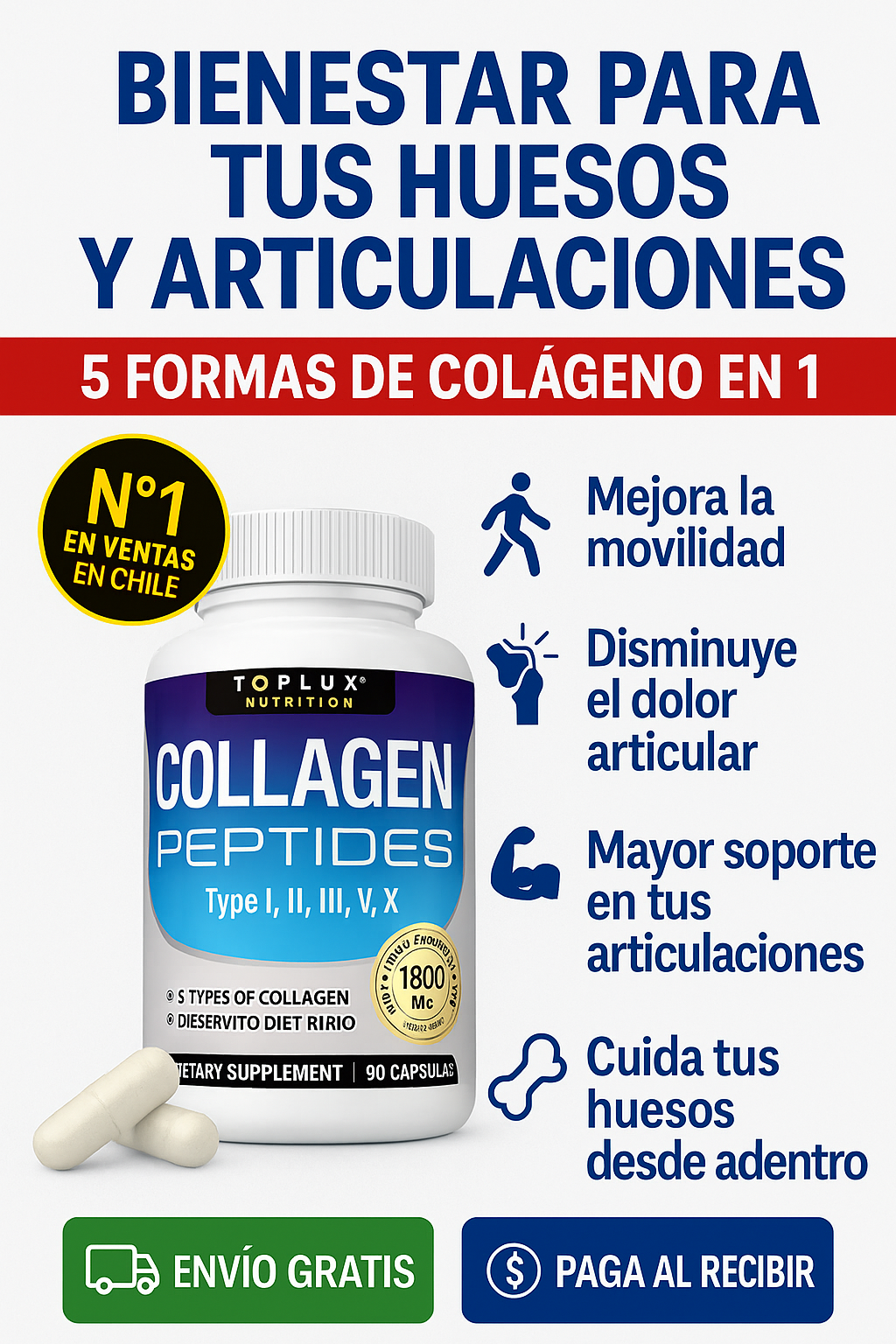 Colágeno Complex 5 en 1 60 cápsulas