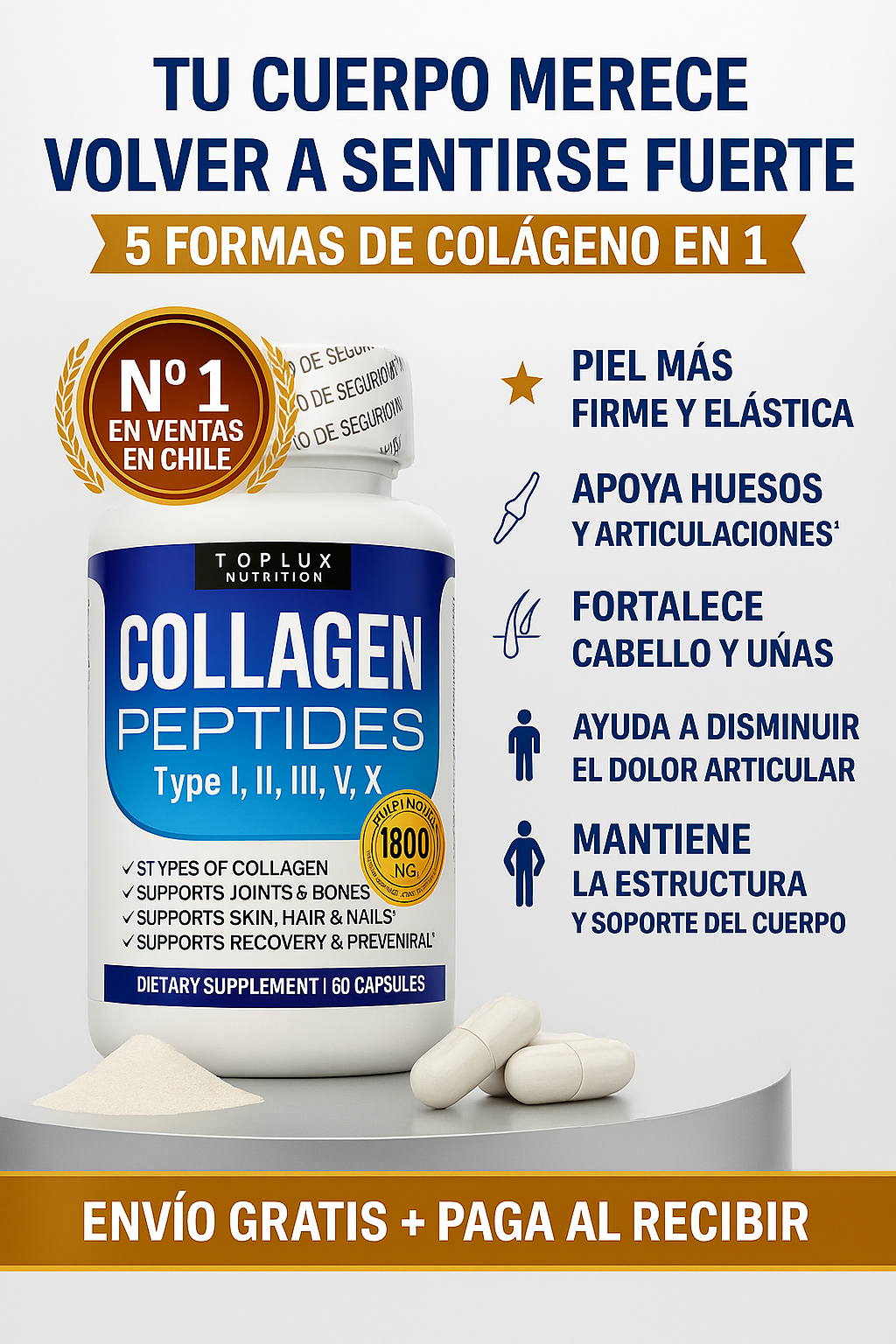 Colágeno Complex 5 en 1 60 cápsulas